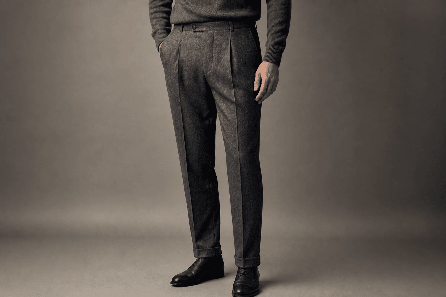 Grey Flannel Trousers