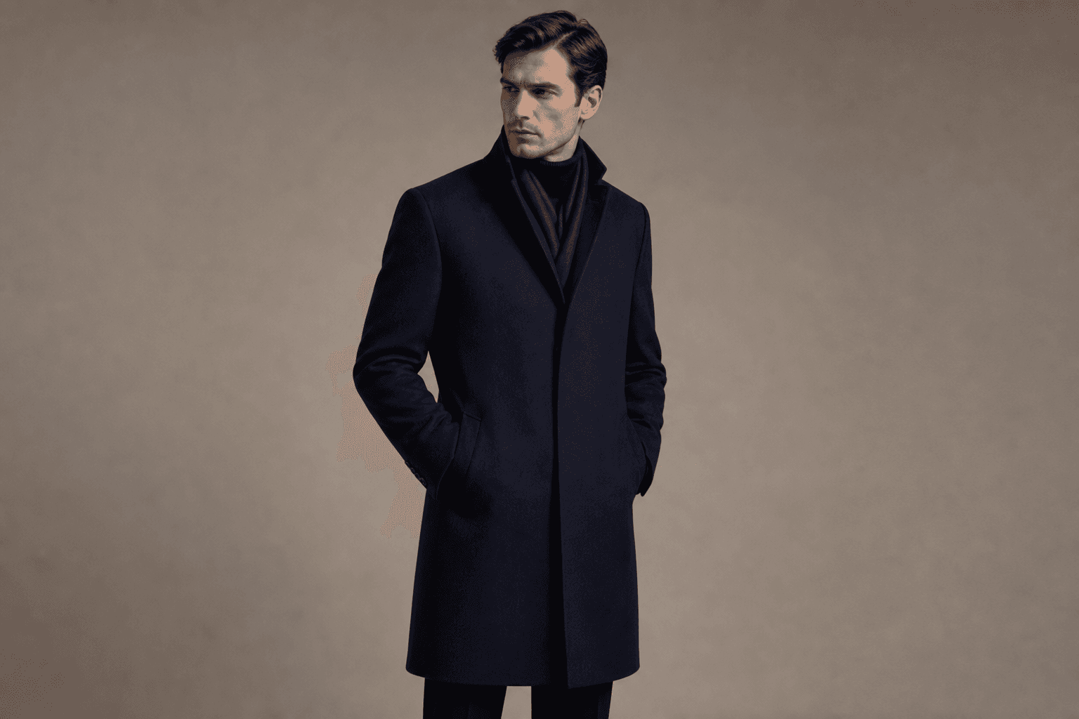 Midnight Wool Overcoat