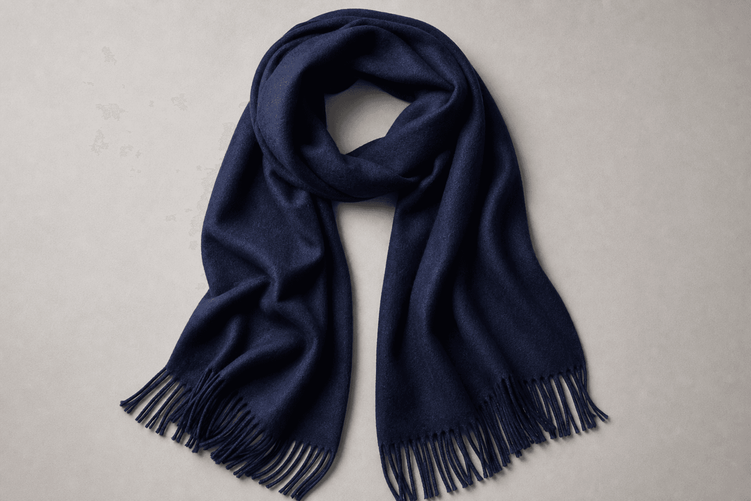 Navy Cashmere Scarf