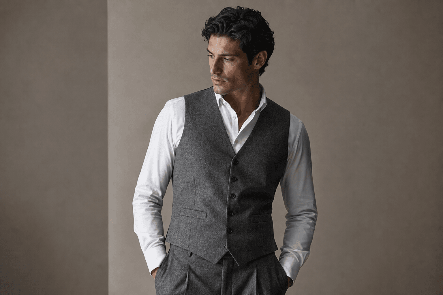 Stone Wool Waistcoat